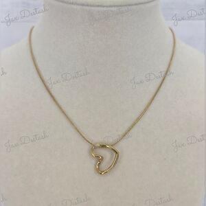 Gold Heart Pendant Necklace NK2206